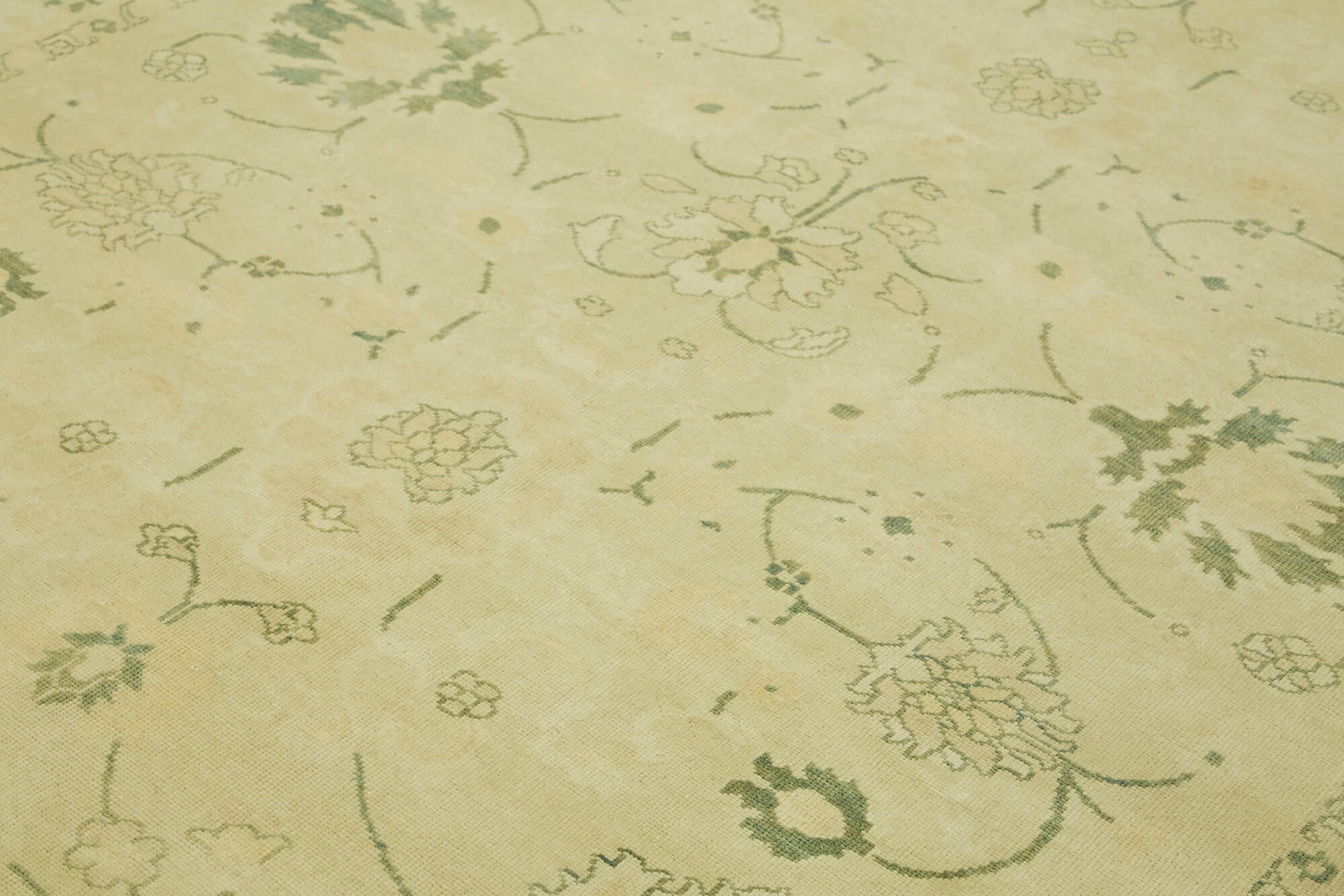 Handmade Wool Cotton Rug – Classic Beige Vintage Area Rug 8'3''x10'2'' by Agacan