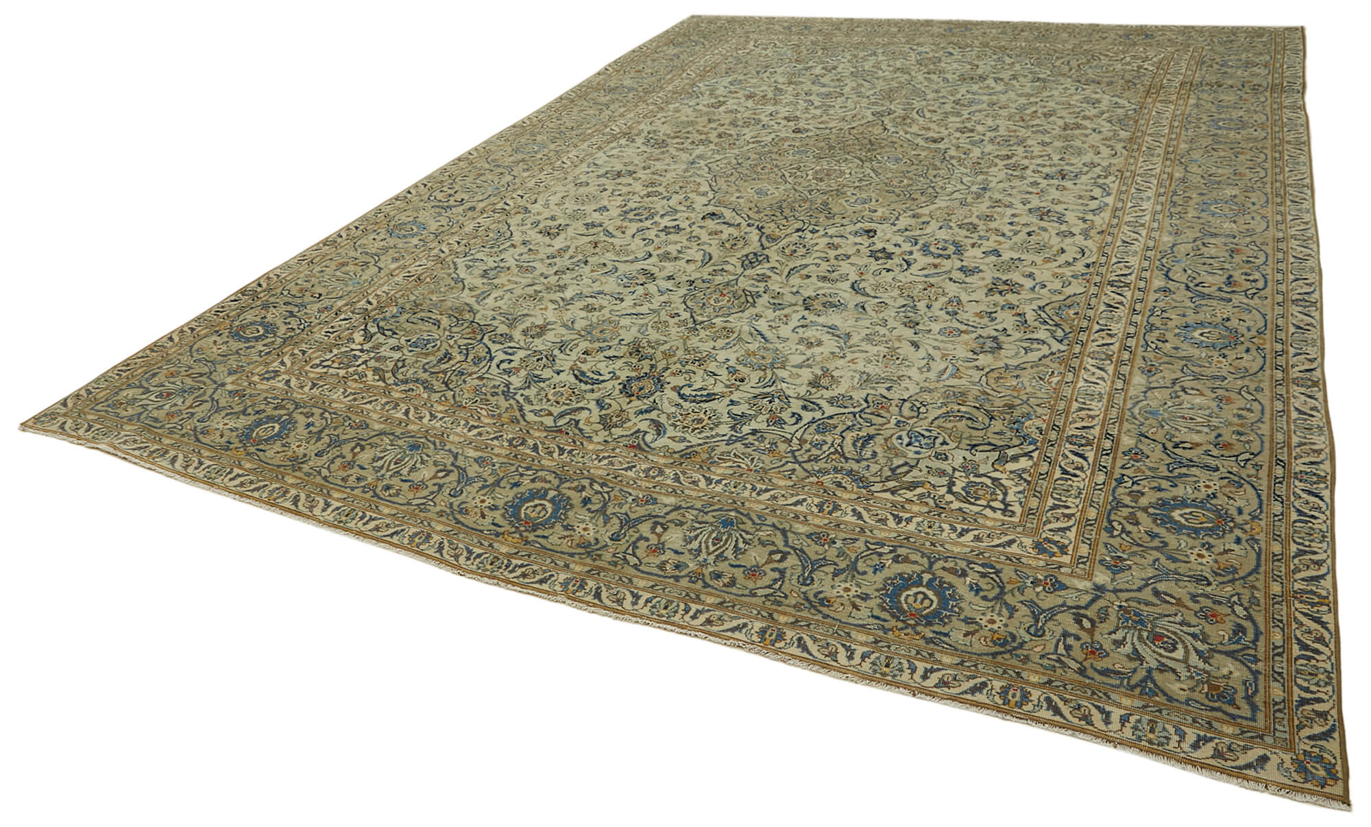 Handmade Wool Cotton Rug - Persian Area Rug | Classic Style Carpet 9'6" x 14'1"