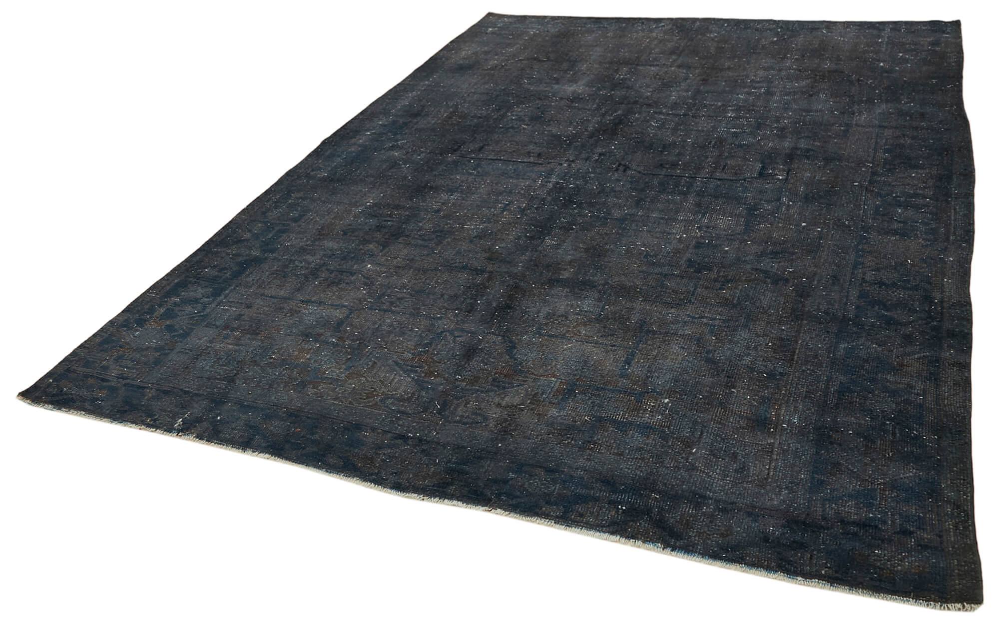 Handmade Wool Cotton Rug | Vintage Wool Carpet & Turkish Woven Carpet 7'2''x10'4''