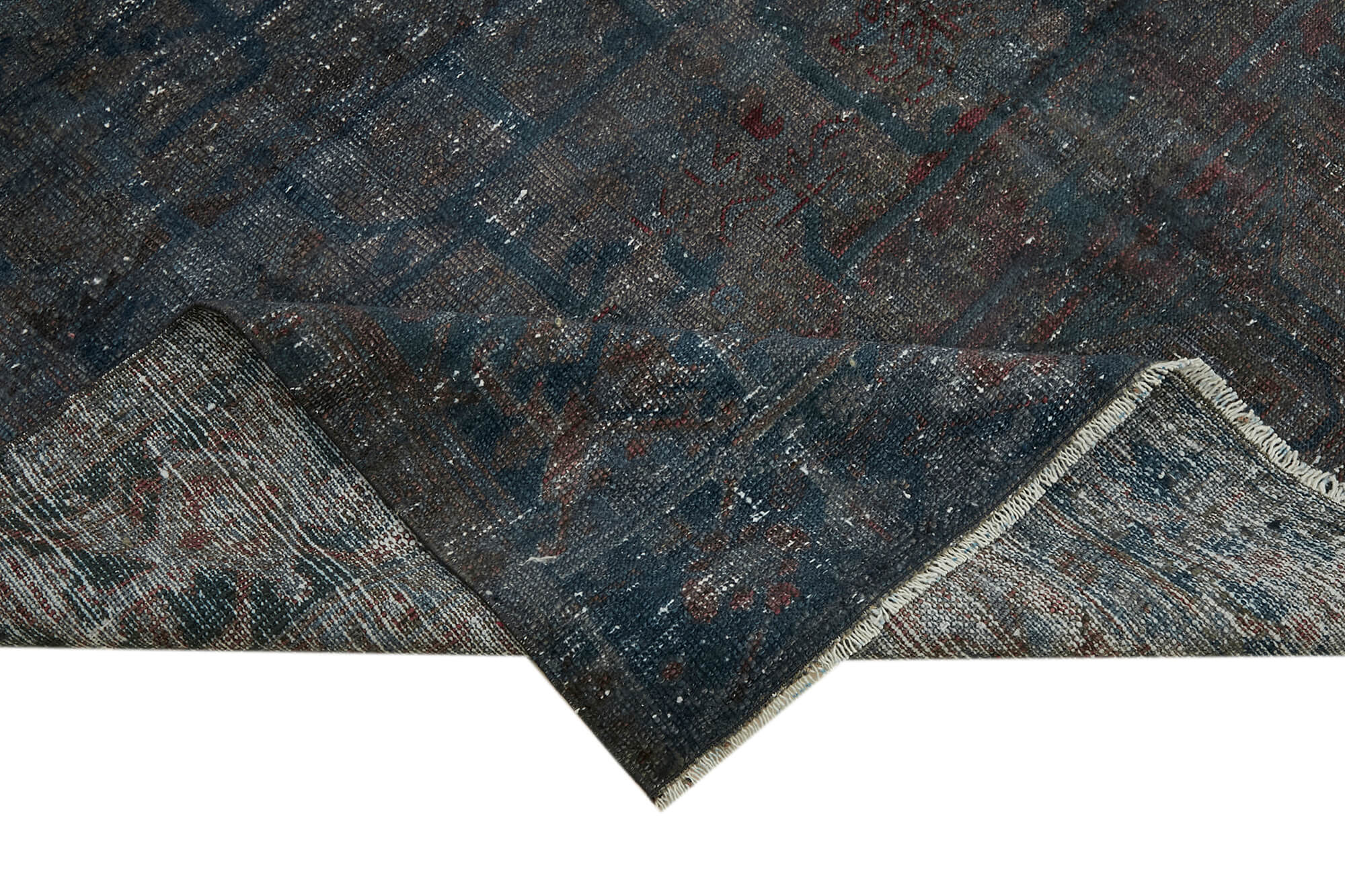 Handmade Wool Cotton Rug | Vintage Wool Carpet & Turkish Woven Carpet 7'2''x10'4''