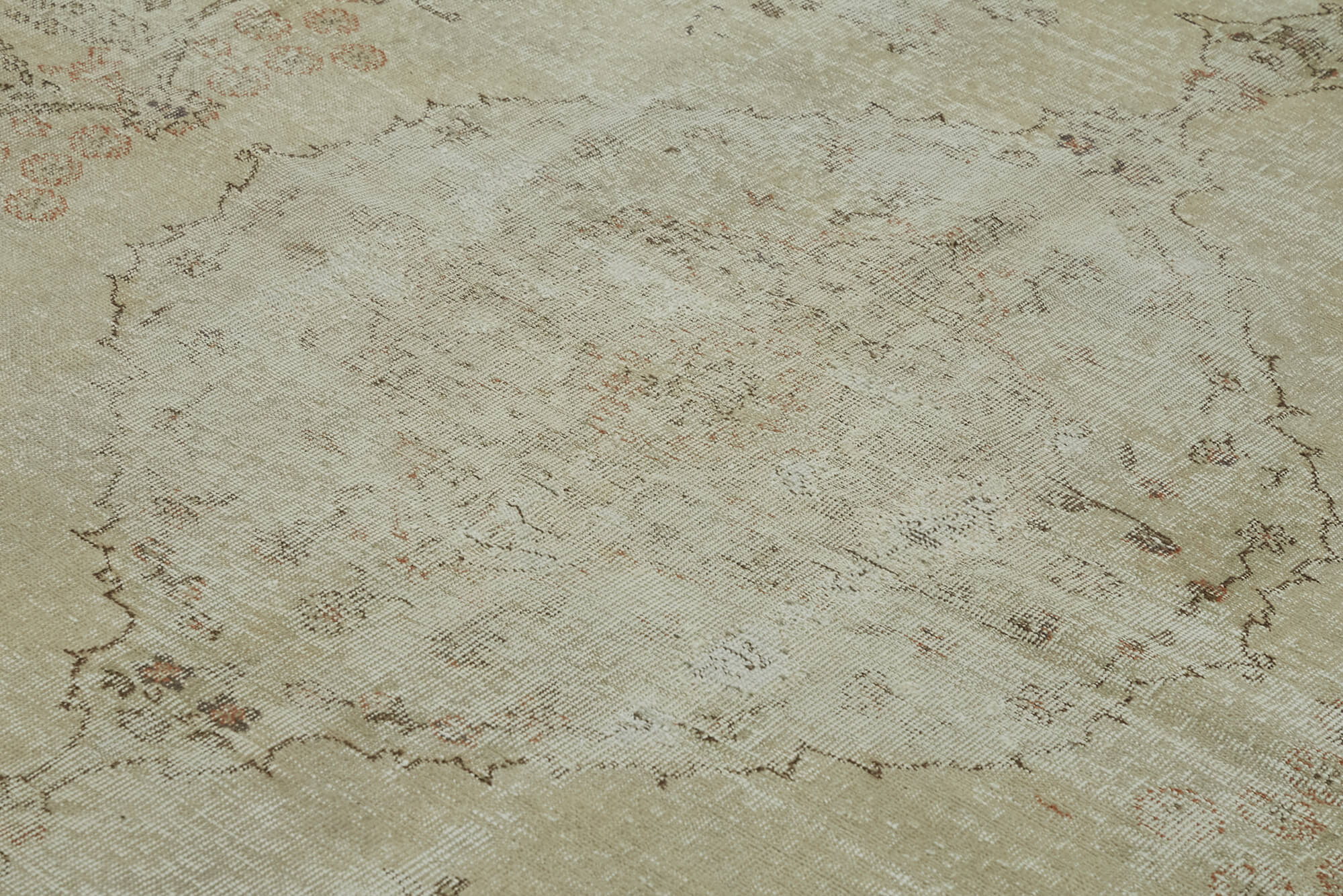 Handmade Wool Cotton Rug – Classic Beige Persian Area Rug 8'7''x11'10''