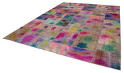 Handmade Patchwork Rug - Kirk Yama Large Pink Cotton Wool Area Rug 9'11''x13'3''
