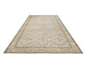 Handmade Wool Rug – Vintage Brown Frame 7x10 Feet Cotton Blend Area Carpet