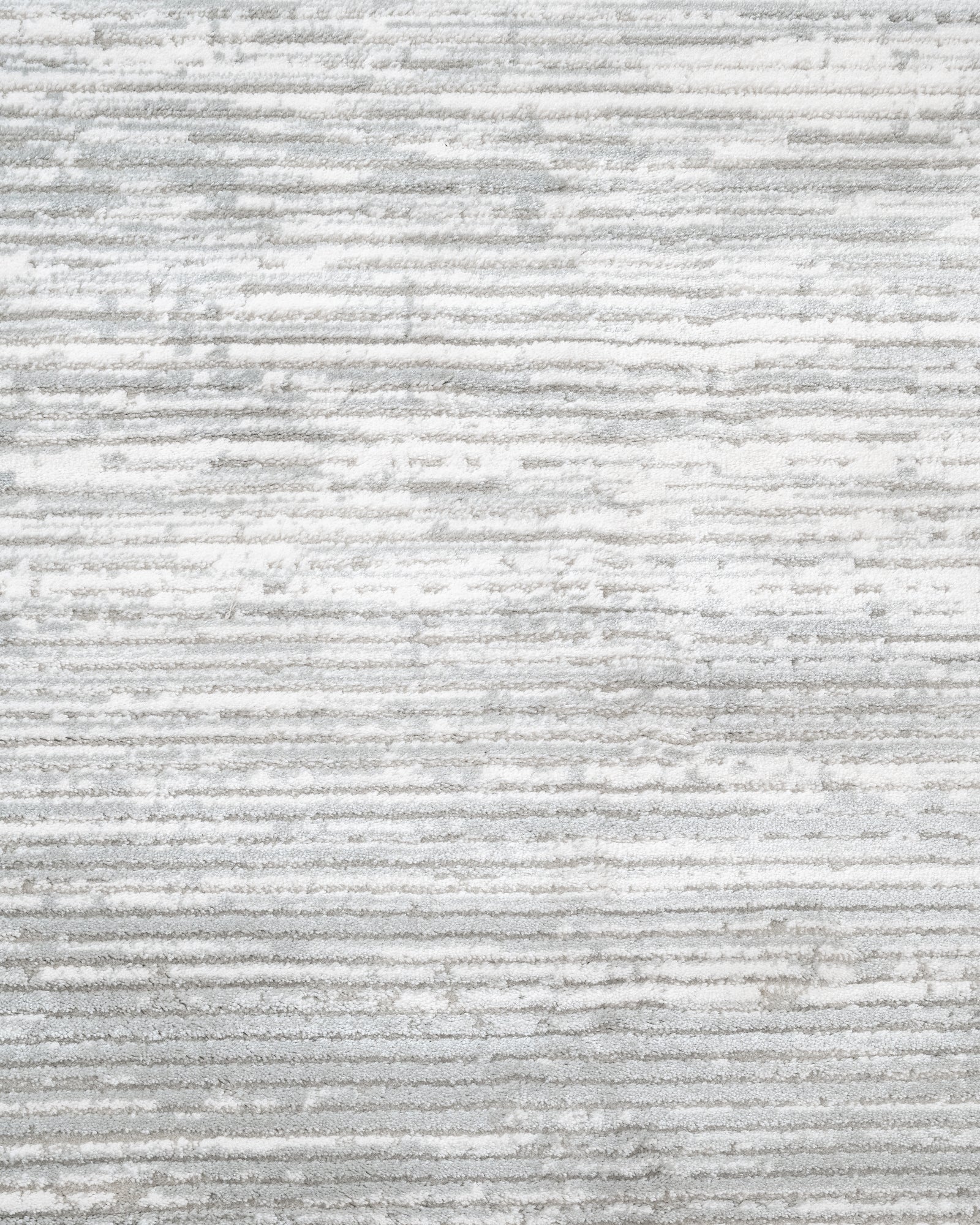 Modern Area Rug – Grey Machine Made Rug with Fringed Edges for Living Room