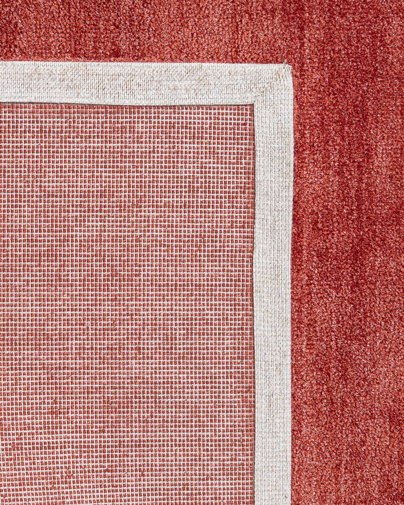 Natural Viscose Rug – 3S Red Modern Axminster Woven Machine Made Carpet