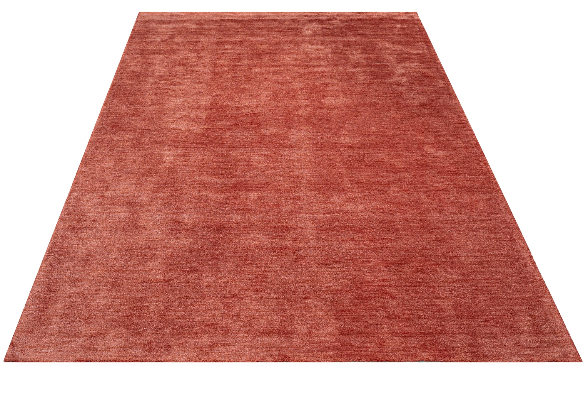 Natural Viscose Rug – 3S Red Modern Axminster Woven Machine Made Carpet