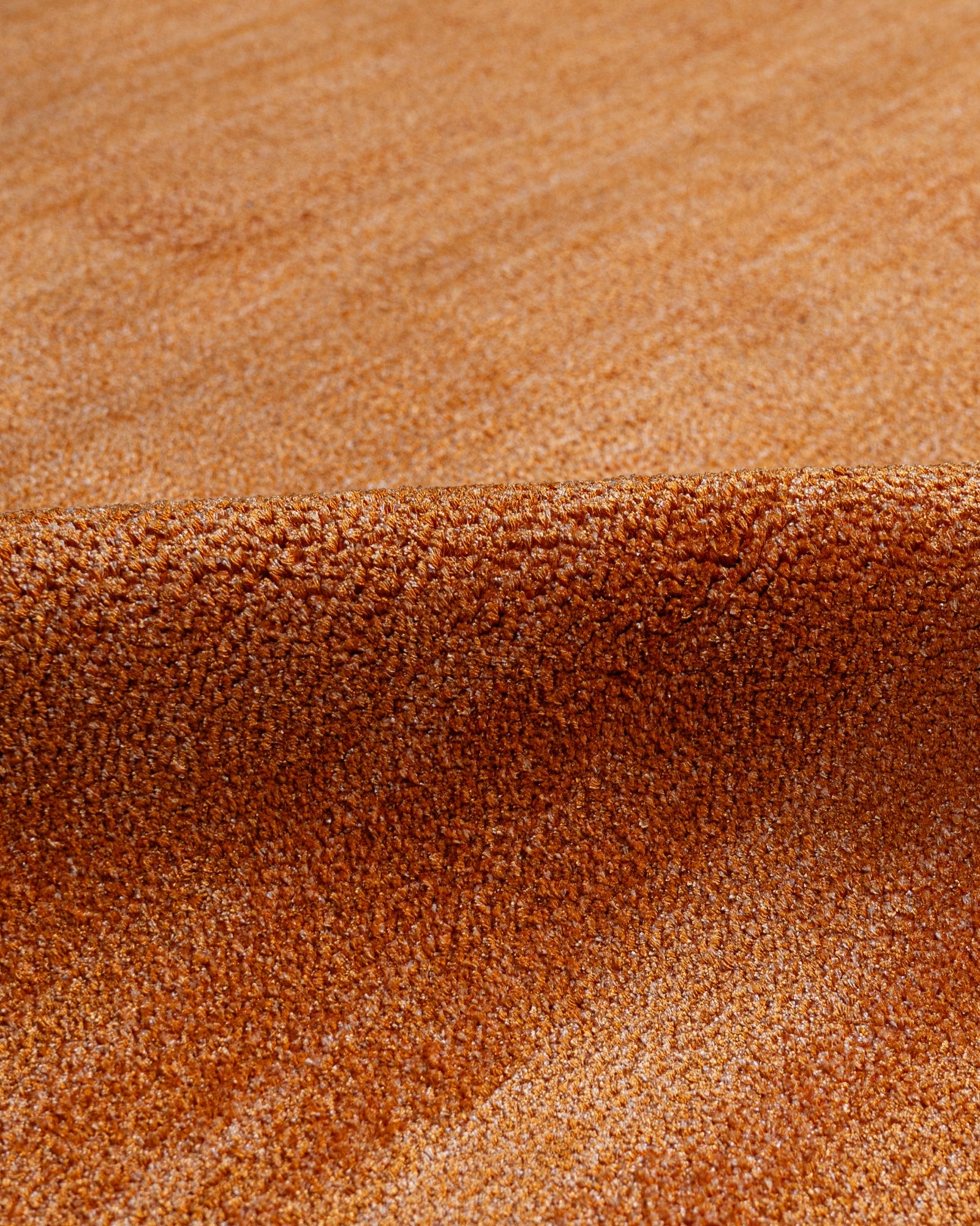 Natural Viscose Rug | 3S Modern Orange Axminster Technique Carpet – Durable Luxury