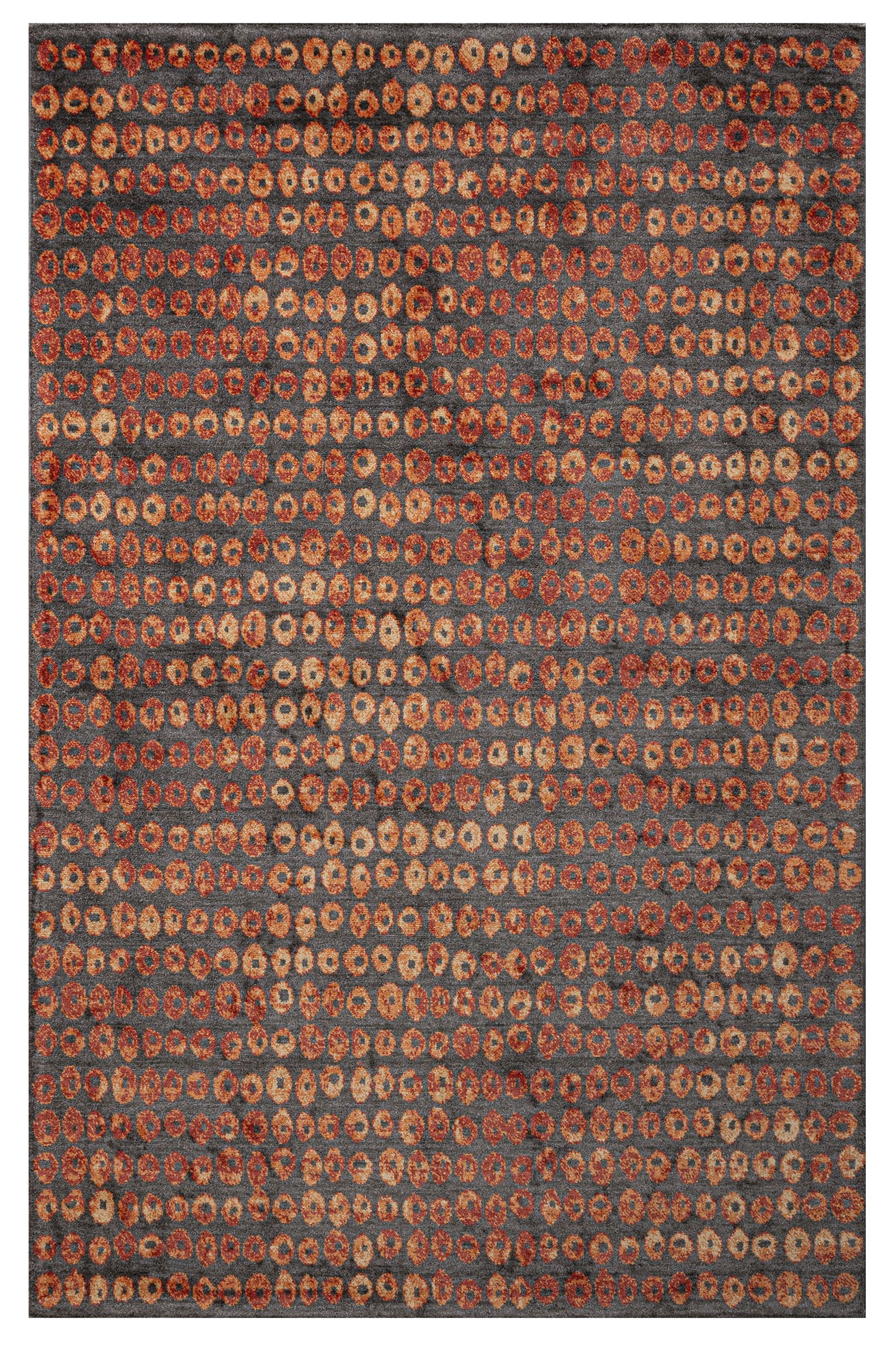 Natural Viscose Rug – 3S Red Modern Machine Made Axminster Carpet