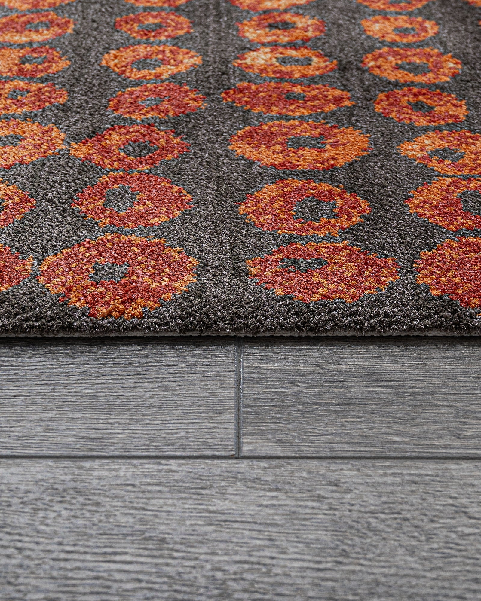 Natural Viscose Rug – 3S Red Modern Machine Made Axminster Carpet