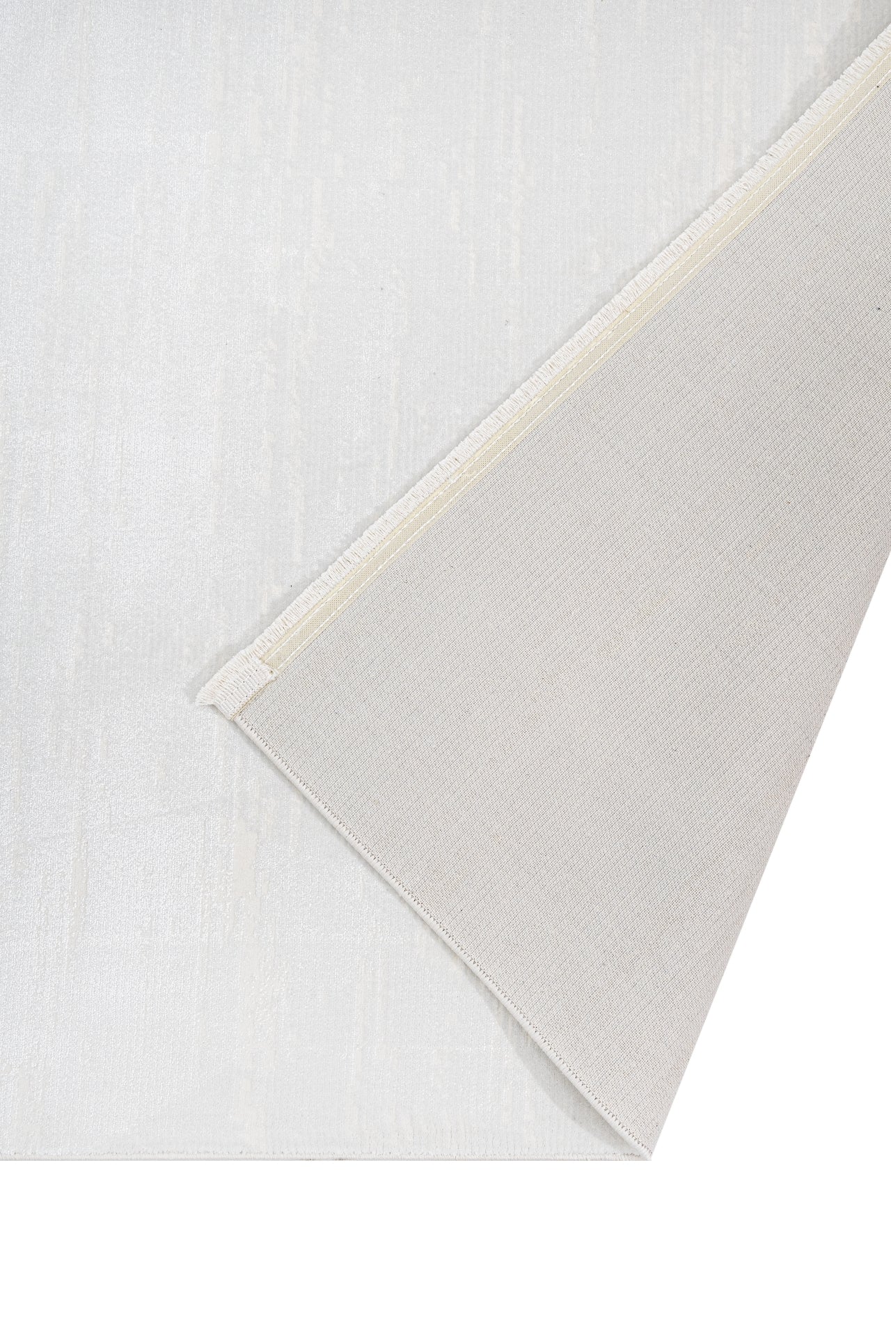 Modern Microfiber Area Rug – Durable Machine Made Cream Carpet With Cotton Base