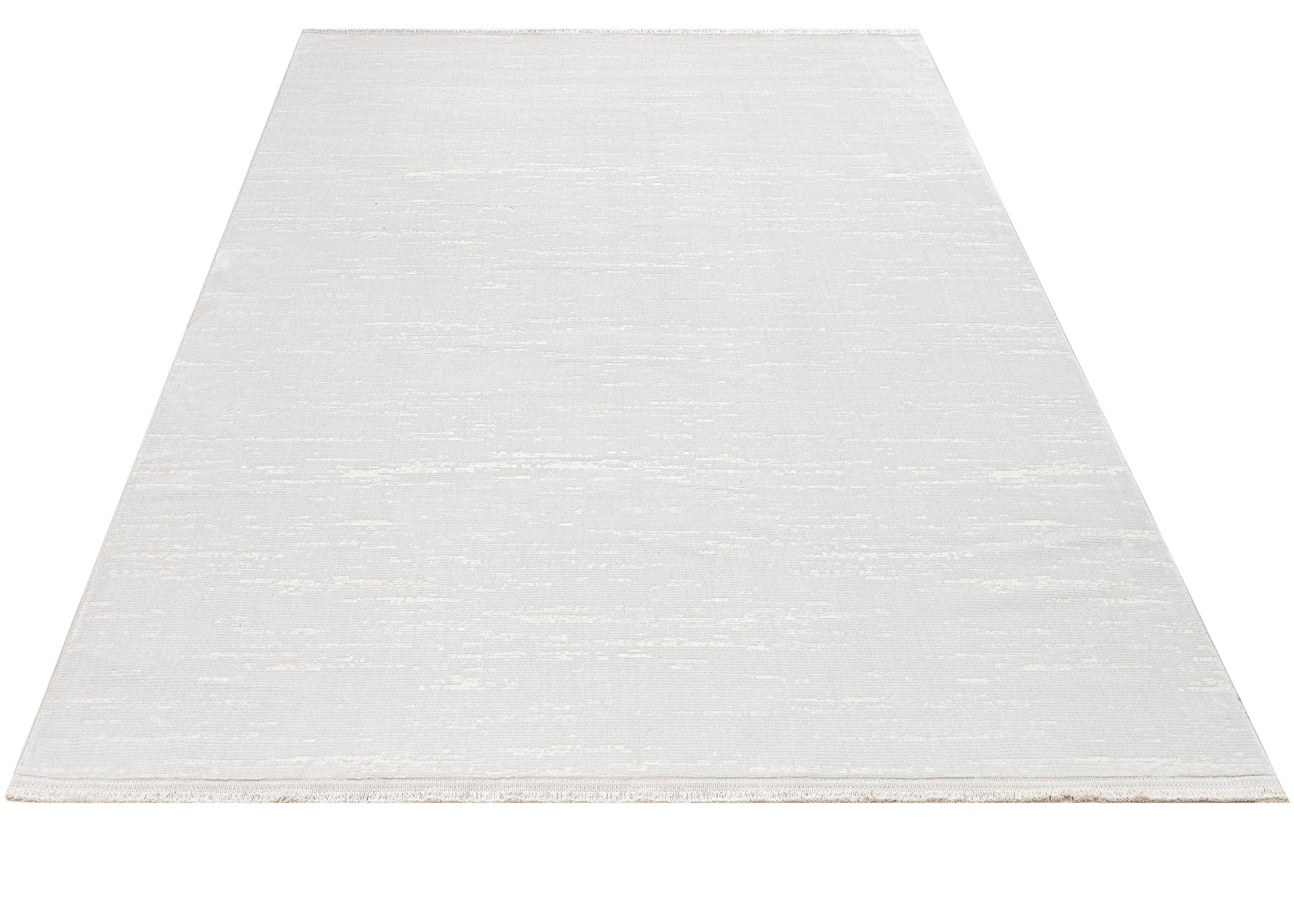 Modern Microfiber Area Rug – Durable Machine Made Cream Carpet With Cotton Base