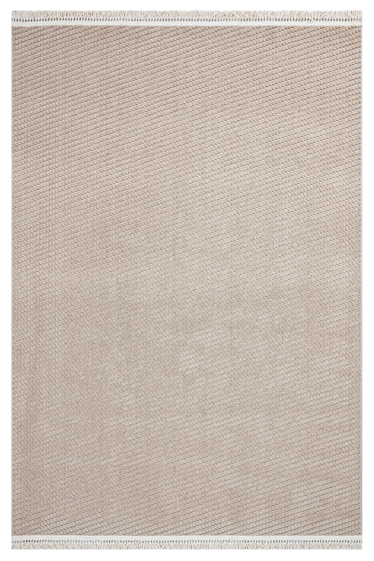 Brown Striped Area Rug – Machine Made Polyester Rug with 7 mm Pile Height