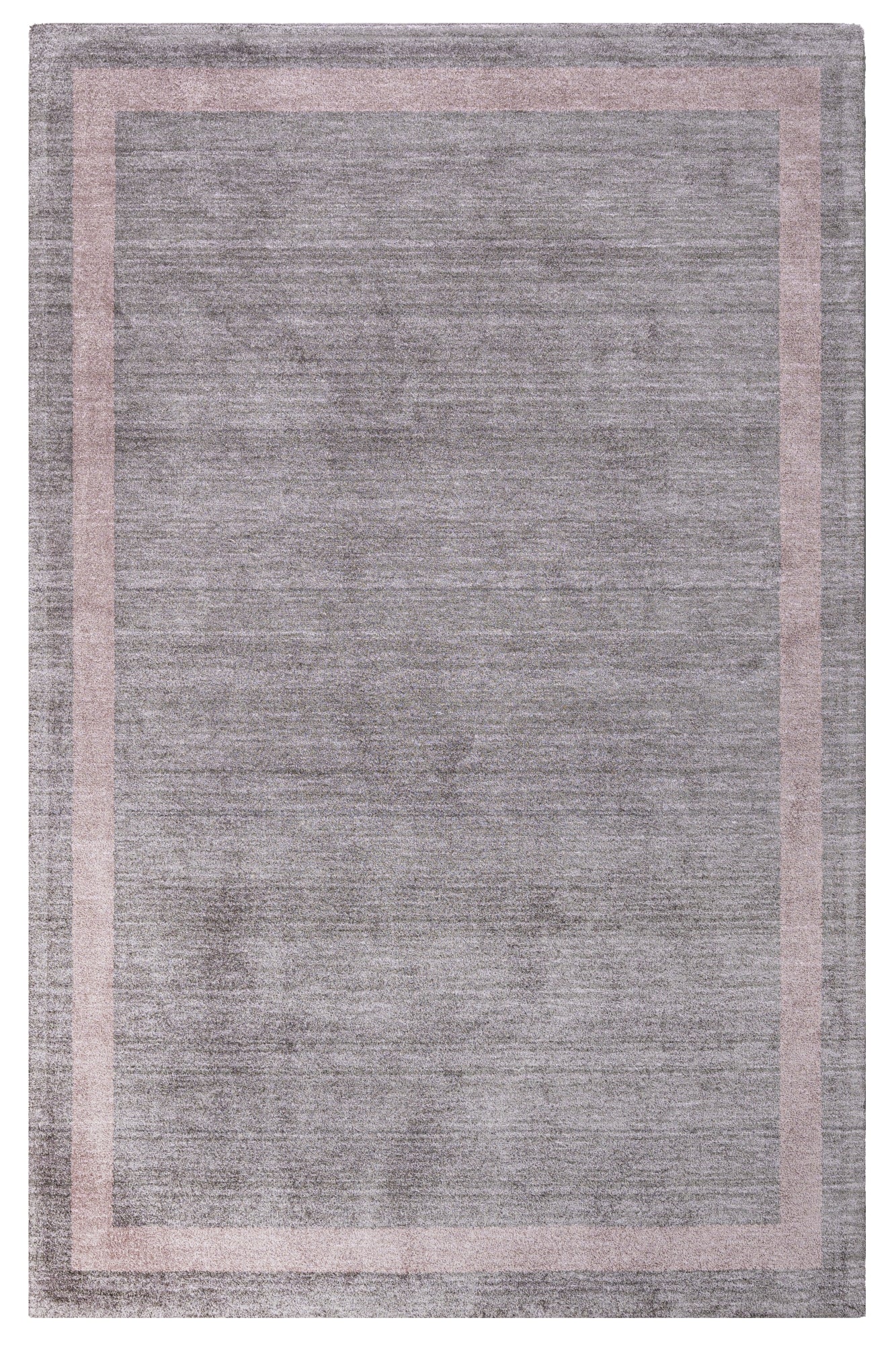 Natural Viscose Rug – Anthracite Frame Carpet With Soft Texture & Luxury Design