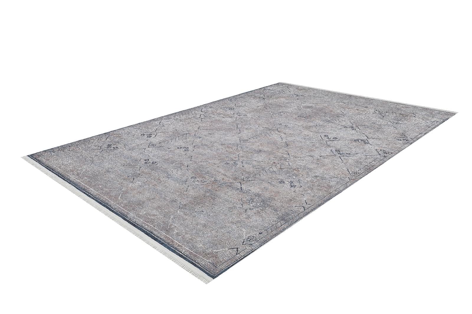 Modern Area Rug – Grey Digital Print Carpet | Antibacterial, Non Slip & Washable