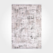Modern Area Rug – Beige Machine Made Rug with Overlocked Edge, Durable Acrylic