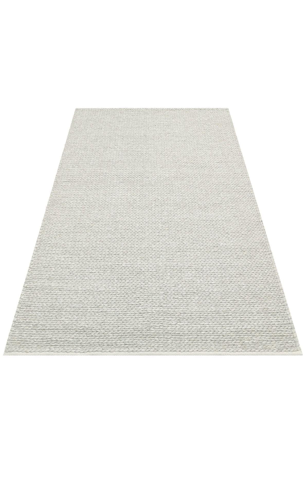 Modern Jute Kilim - Hand Woven Cream Colored Rug With Non Slip Backing