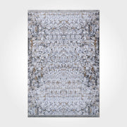 Modern Cotton Area Rug - Blue Non Slip Rug with Anti Skid Base | Flatweave Carpet