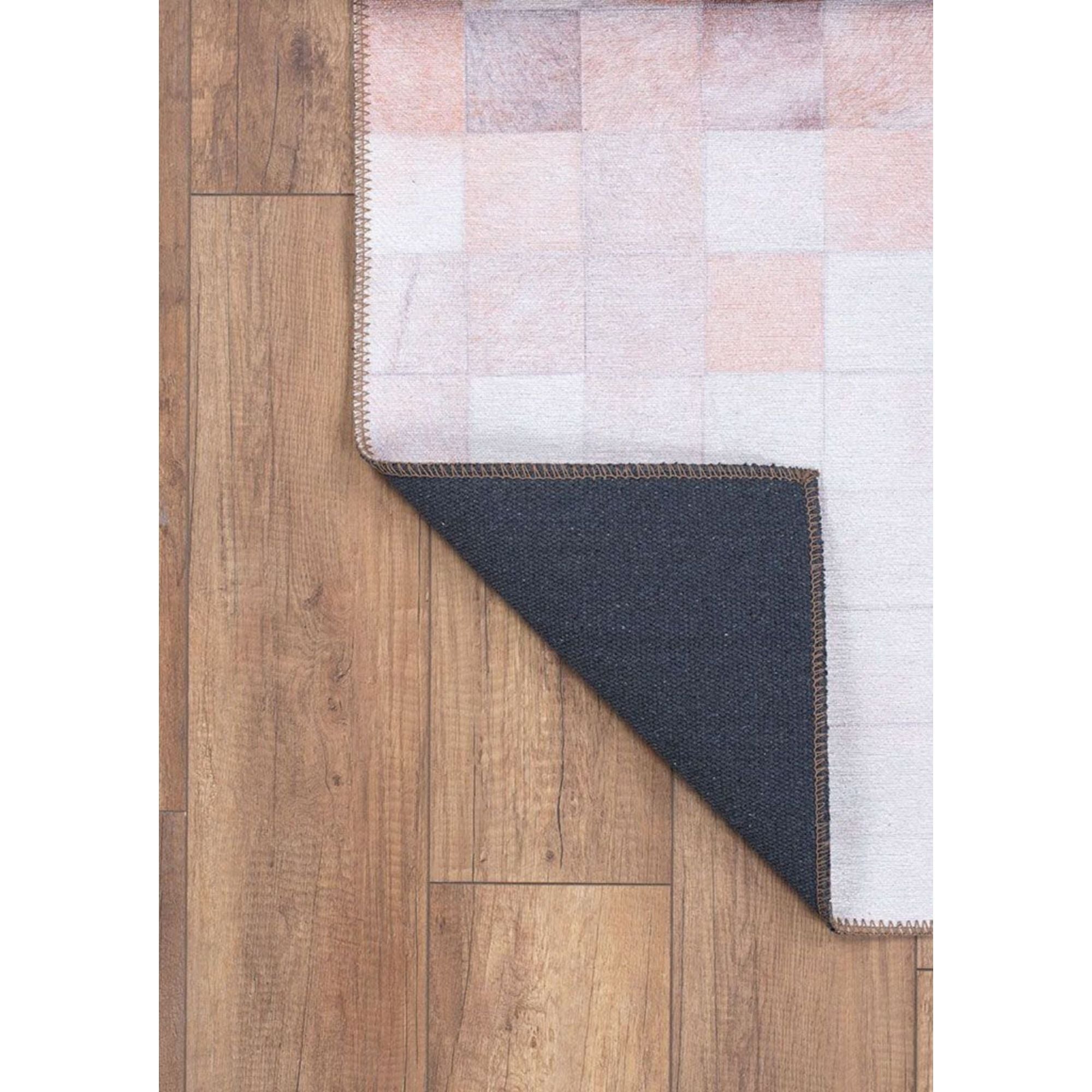 Digital Print Area Rug – Geometric Cotton Soft Microfiber Washable Non Slip Carpet