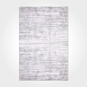 White Striped Area Rug – Machine Made Rug with Acrylic Yarn & Cotton Weft Carpet