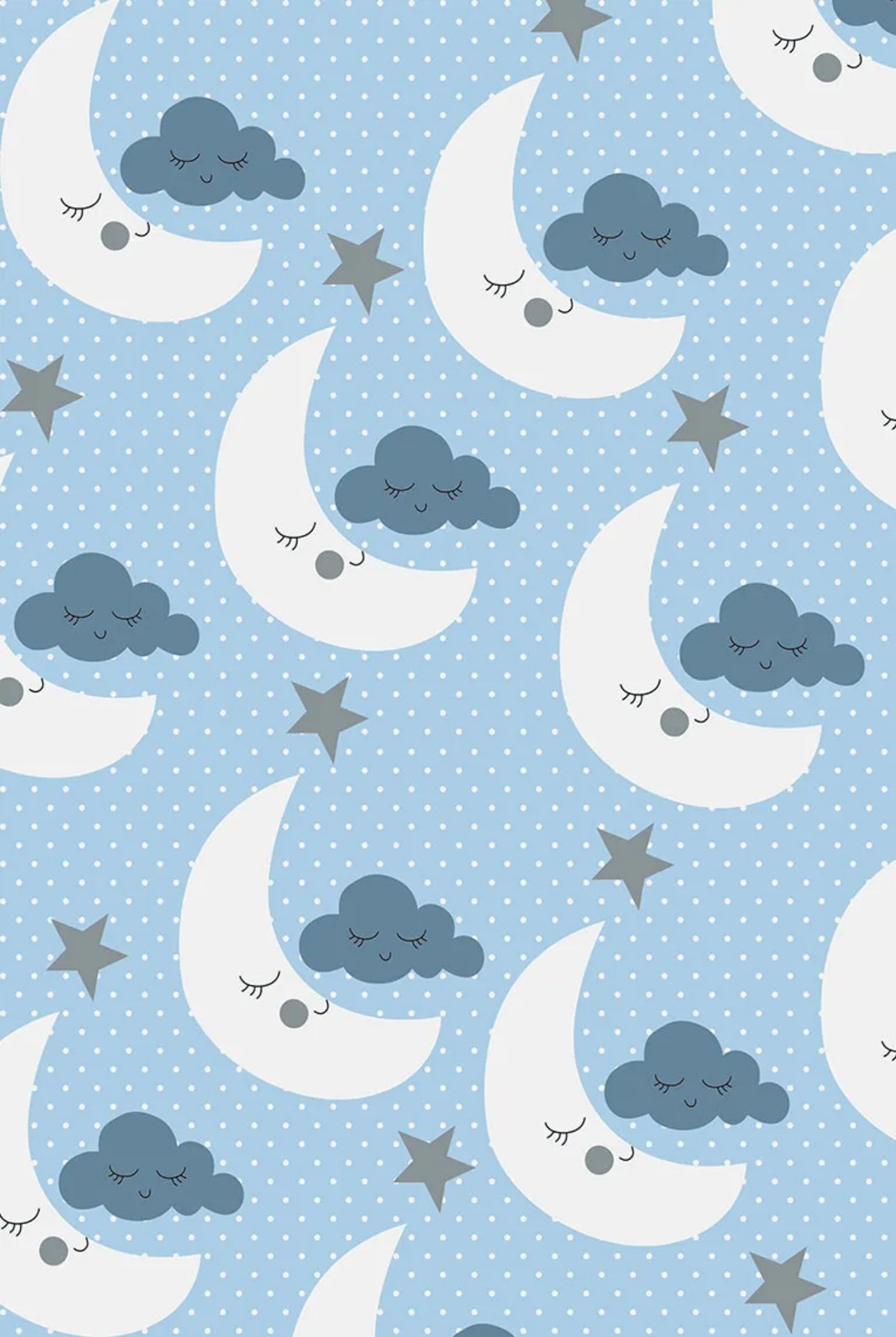 Kids Digital Print Rug - Blue Figured Design | Antibacterial, Non Slip, Washable Carpet