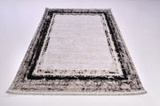 Alyssay Black Frame Machine Made Area Rug