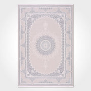 Cream Area Rug - Machine Made Classic Frame Rug With 8mm Pile Height