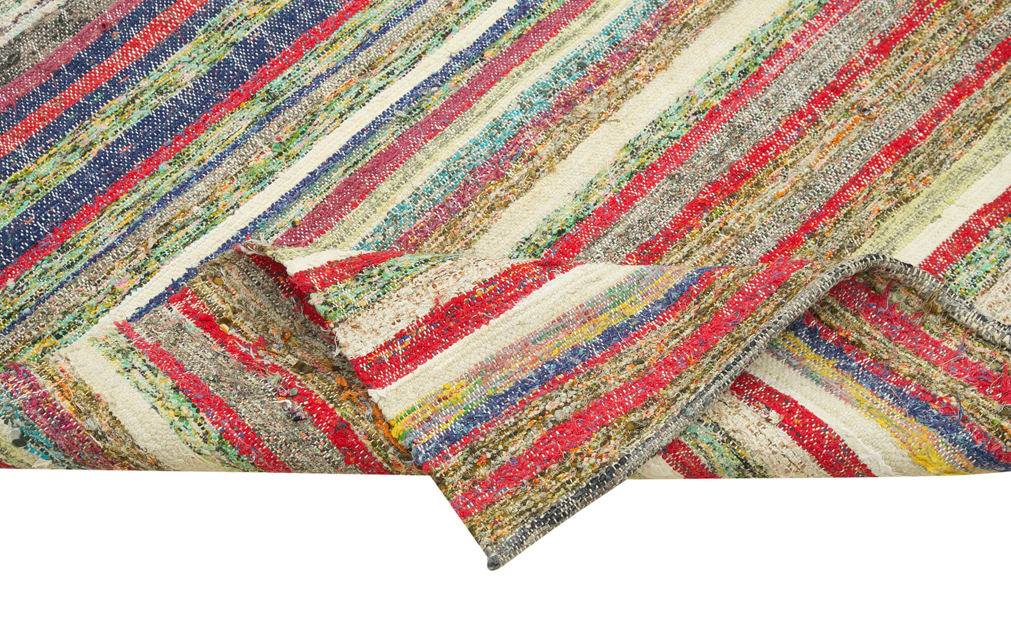 Handmade Wool Area Rug – Turkish Runner Rug | Durable Cotton Wool Carpet 3'9''x11'5''