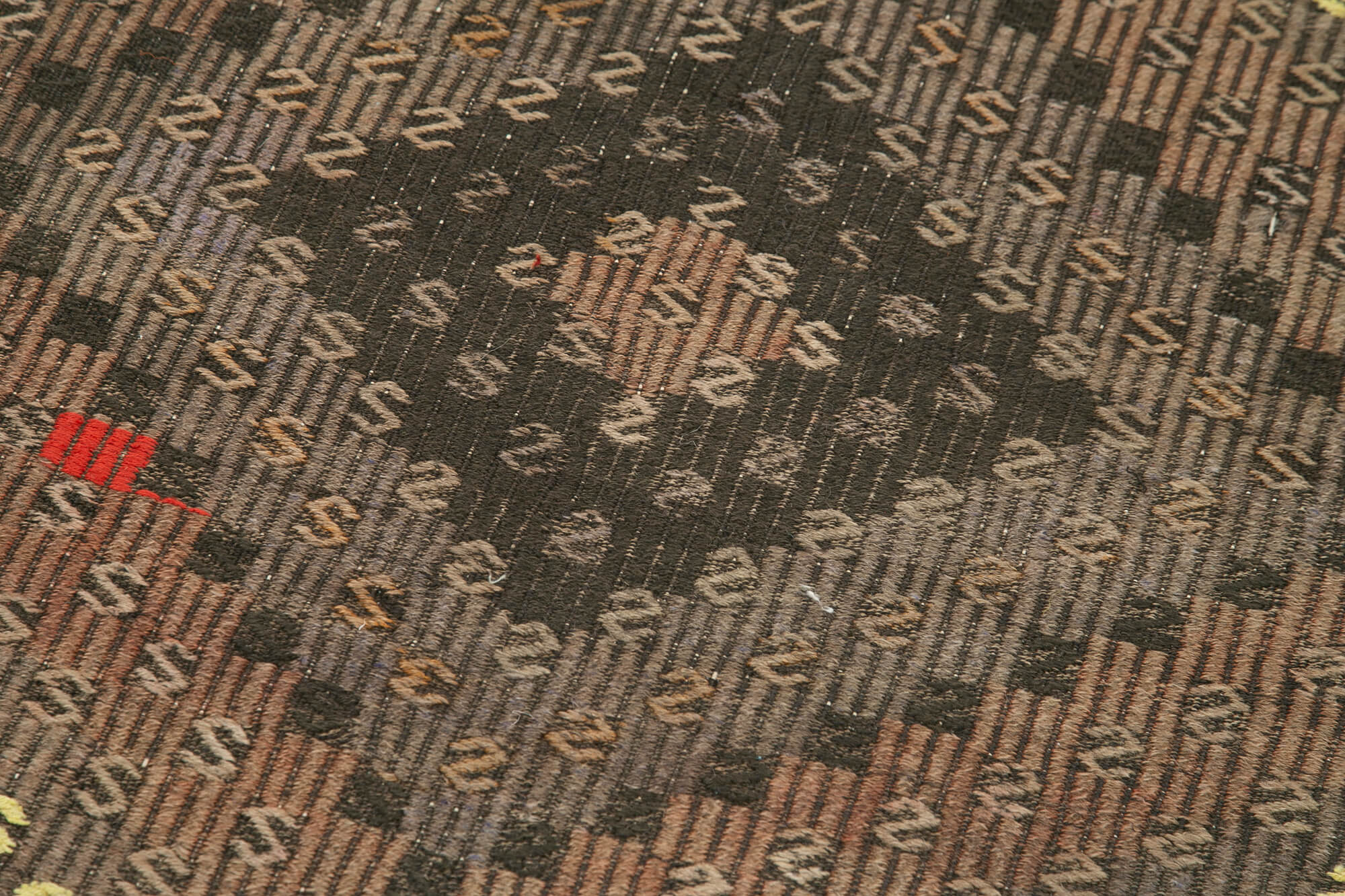 Handmade Wool Runner Rug – Anatolian Area Rug | Classic Striped Hallway Runner 2'6''x10'4''