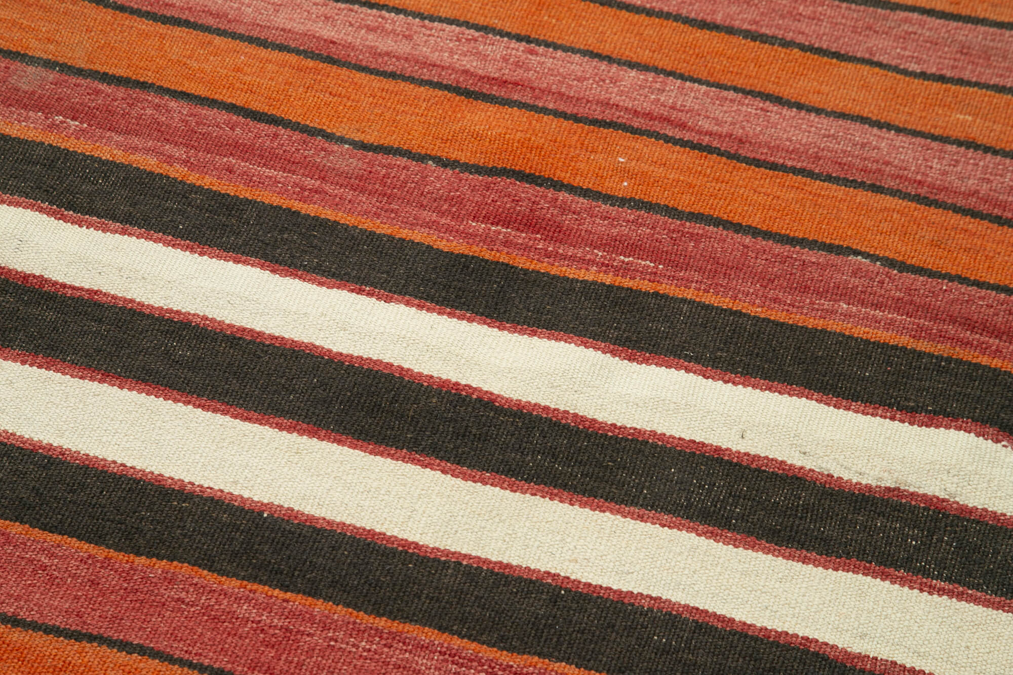 Handmade Area Rug - Vintage Turkish Cotton Wool Runner 2'11''x9'4'' by Agacan
