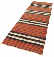 Handmade Area Rug - Vintage Turkish Cotton Wool Runner 2'11''x9'4'' by Agacan