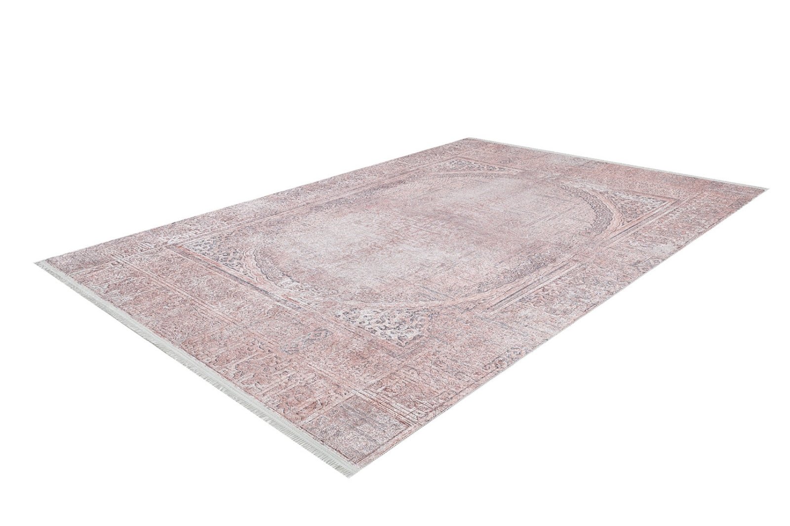 Pink Area Rug - Classic Digital Print Rug | Washable, Non Slip, Antibacterial Carpet
