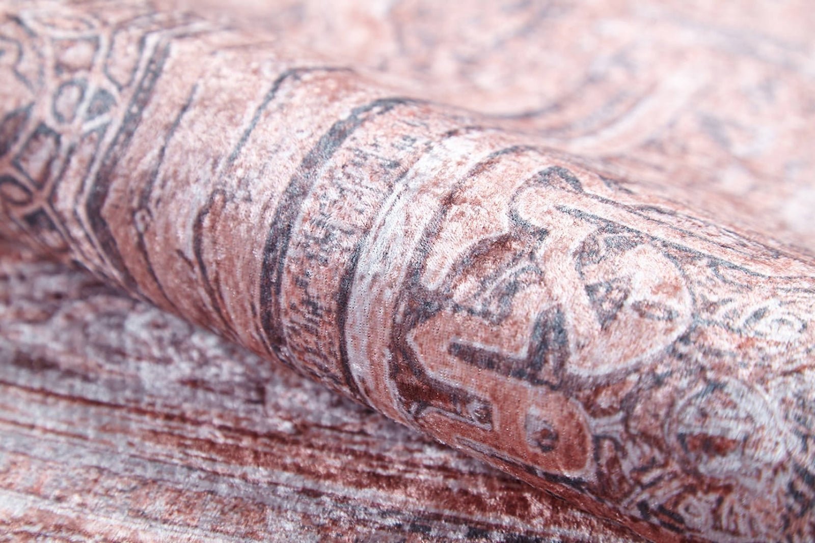 Pink Area Rug - Classic Digital Print Rug | Washable, Non Slip, Antibacterial Carpet