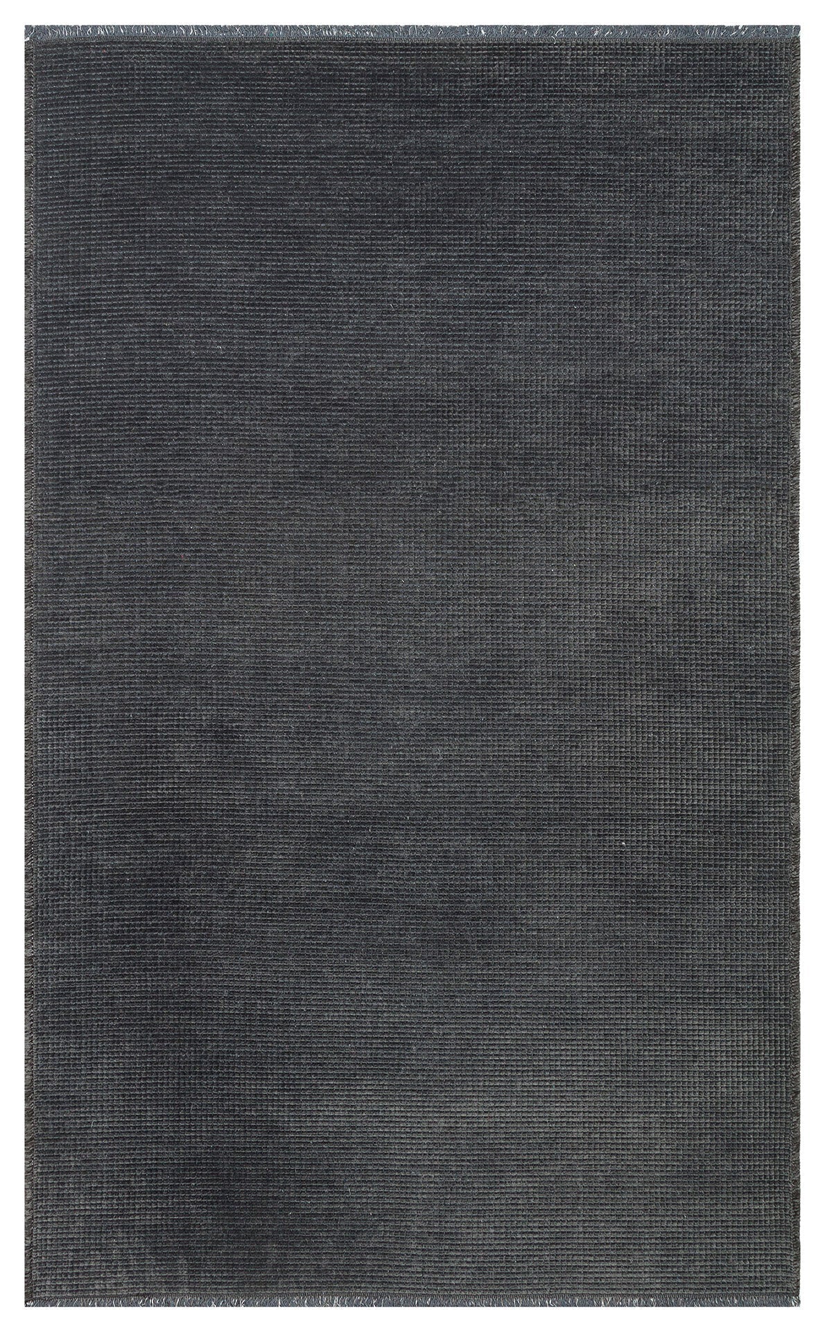 Modern Non Slip Kilim - Anthracite Flatweave Rug | Washable Non Slip Area Rug