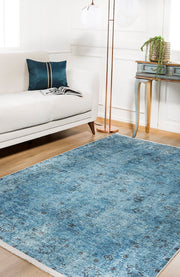 Blue Area Rug - Classic Digital Print Rug | Non Slip, Antibacterial Carpet