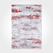 Modern Chenille Area Rug – Washable Non Slip Grey Flatweave Floor Covering