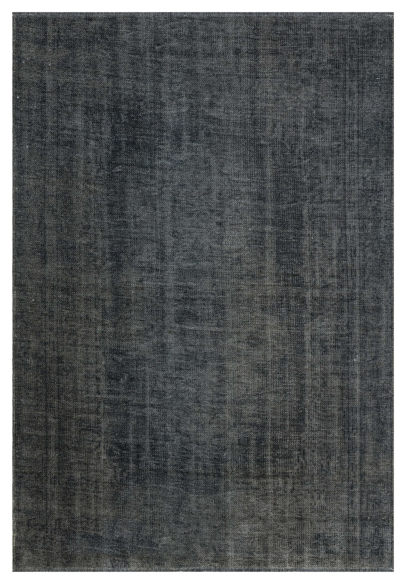 Modern Area Rug - Anthracite Color Machine Made Carpet for Living Room