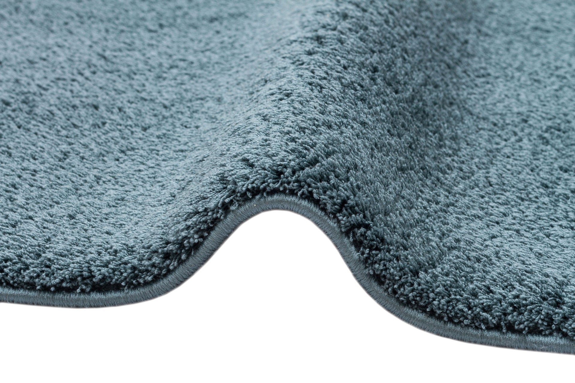 Blue Shaggy Area Rug – Arnoldstein Cotton Machine Made Carpet | Soft Textured, Dust Free