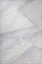 Geometric Cotton Area Rug – Washable Non Slip White Soft Microfiber Carpet