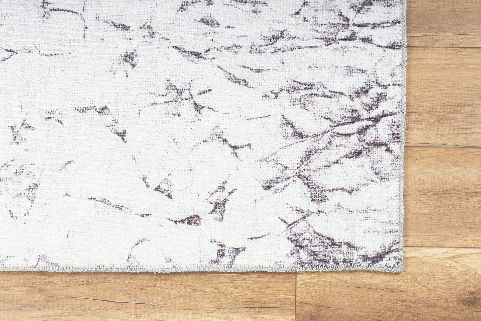 Modern Cotton Area Rug - Washable Non Slip White Soft Microfiber Carpet