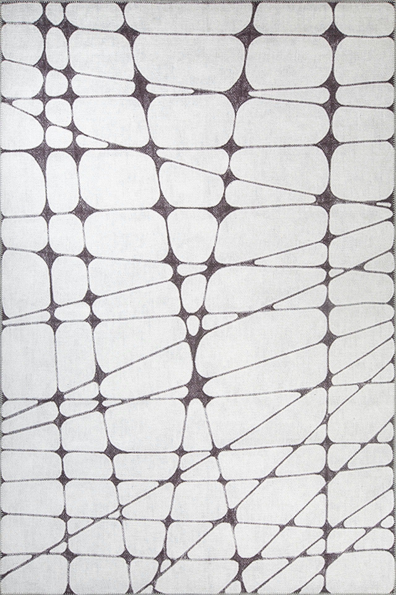 Digital Print Area Rug – Washable Non Slip Cotton Geometric Pattern Rug for Living Room