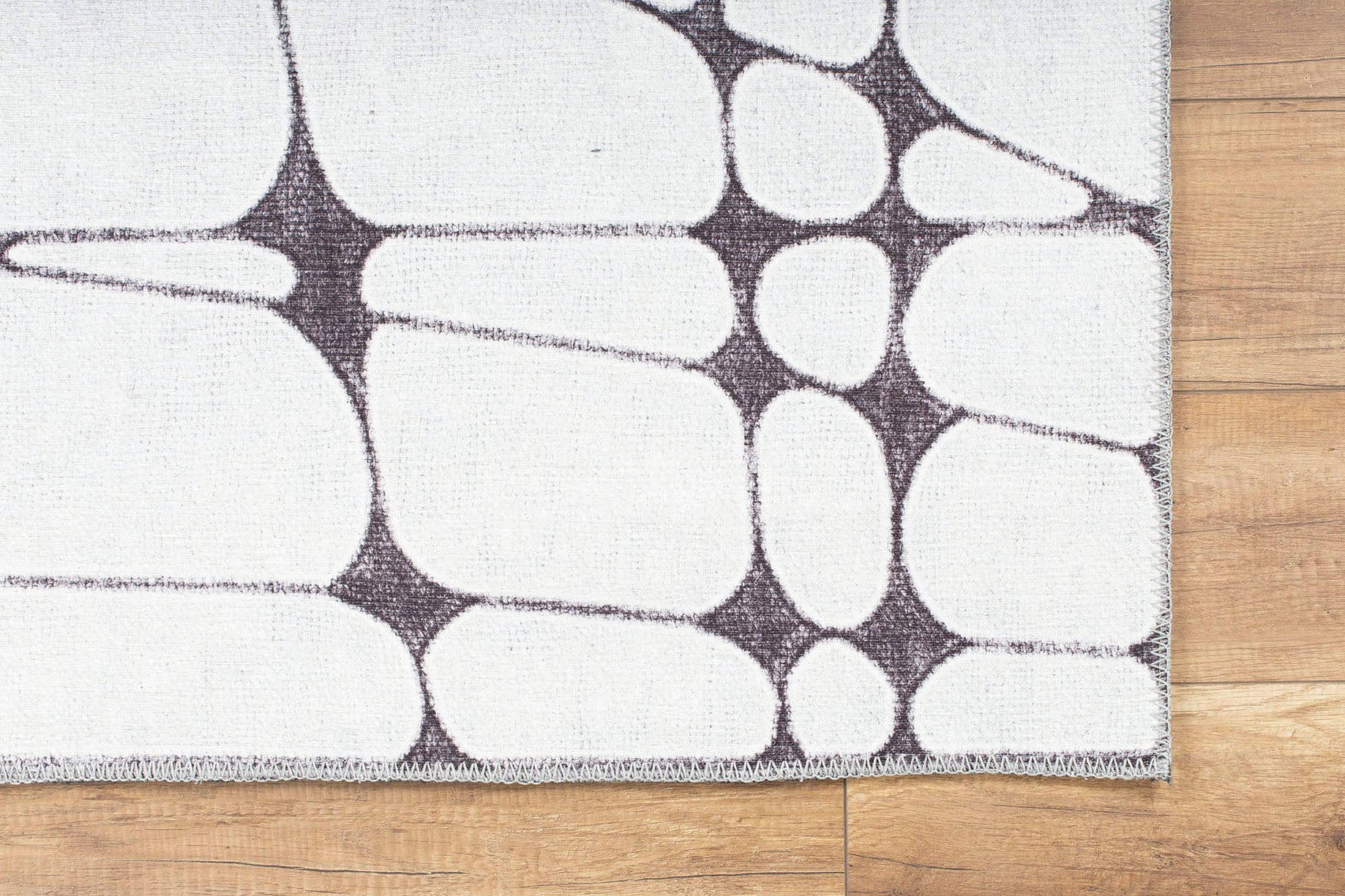 Digital Print Area Rug – Washable Non Slip Cotton Geometric Pattern Rug for Living Room