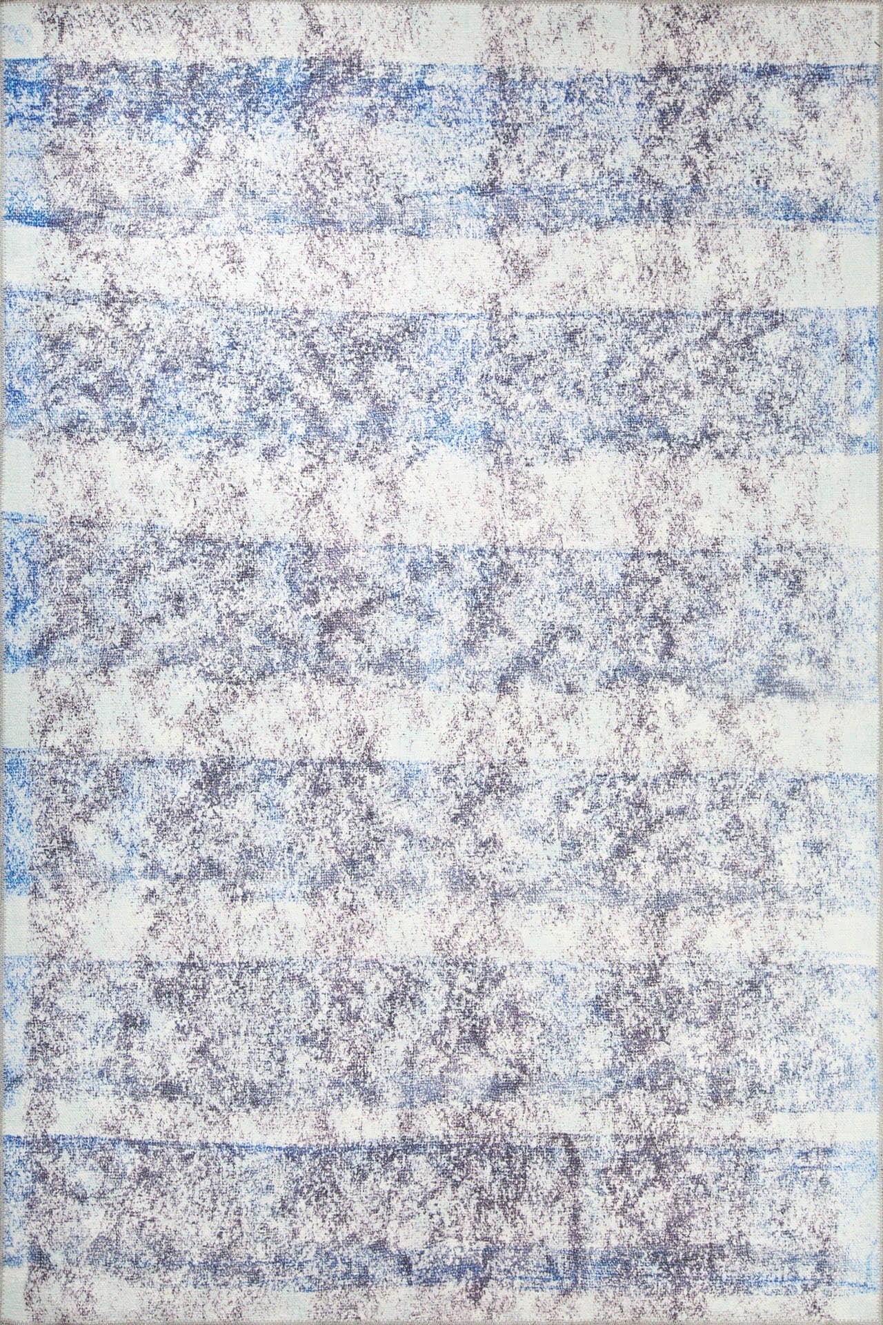 Modern Cotton Area Rug - Washable Non Slip White Soft Microfiber Carpet