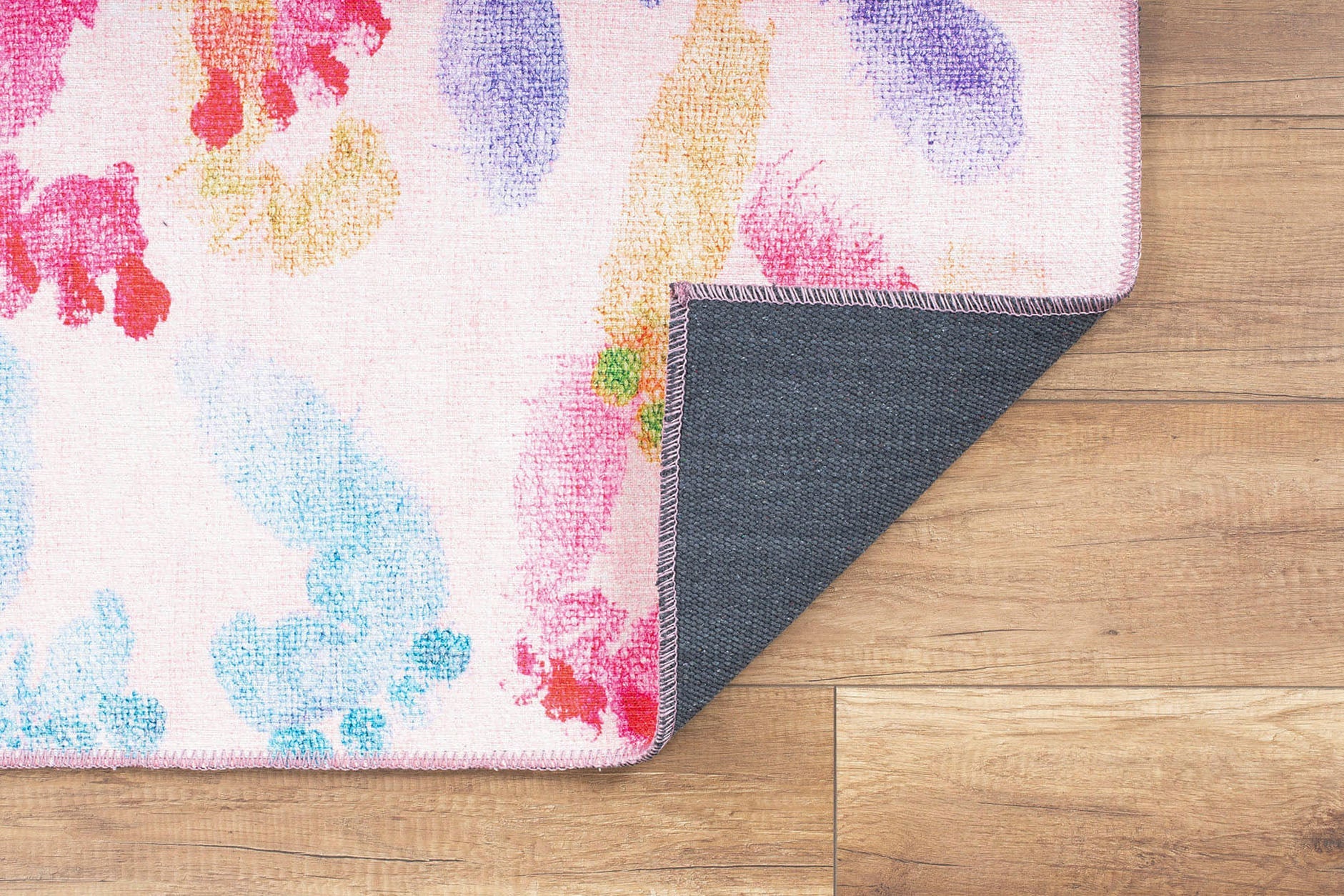 Kids Digital Print Rug - Washable Non Slip Thick Plush Cotton Microfiber Area Rug For Children