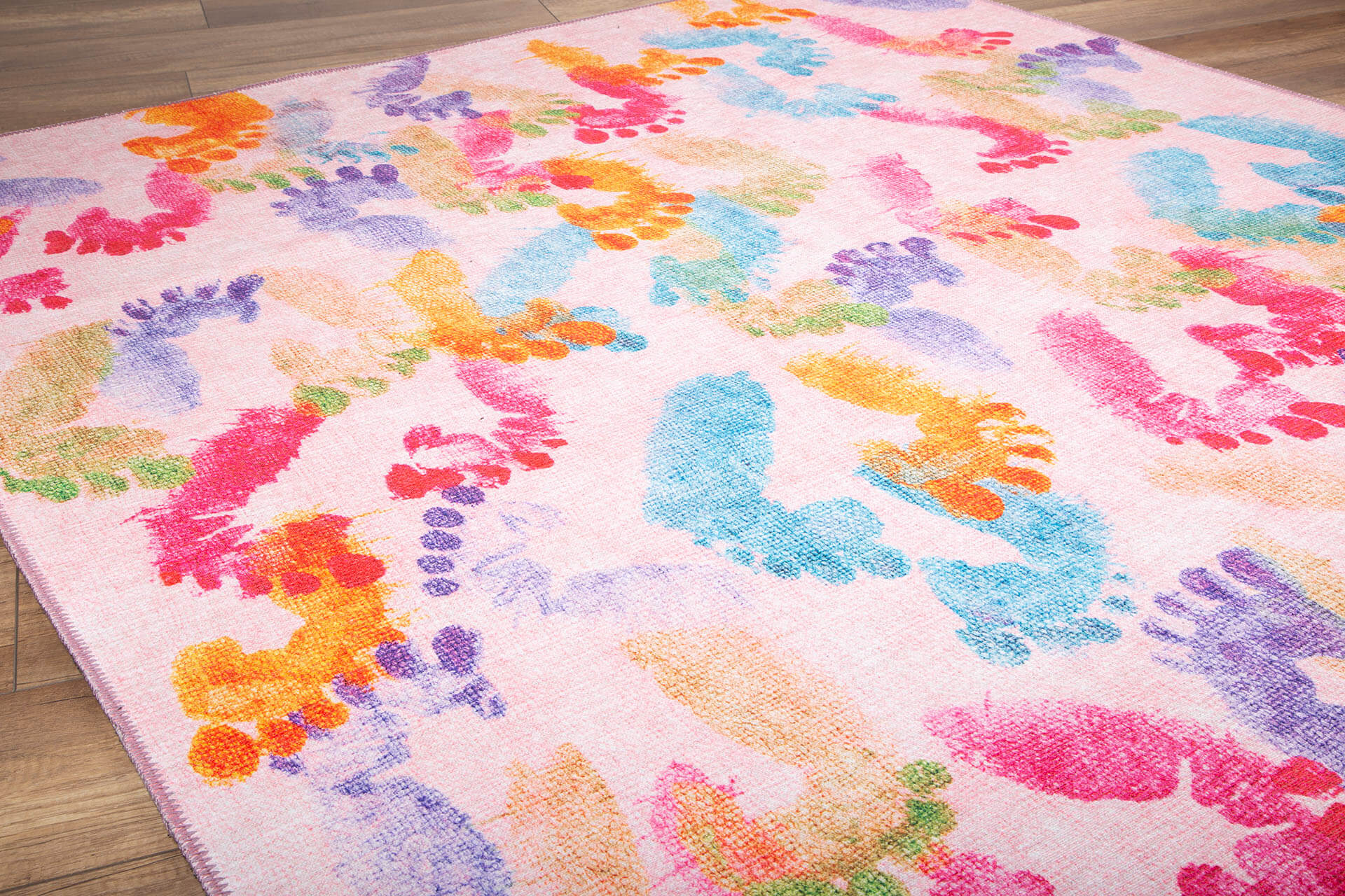 Kids Digital Print Rug - Washable Non Slip Thick Plush Cotton Microfiber Area Rug For Children