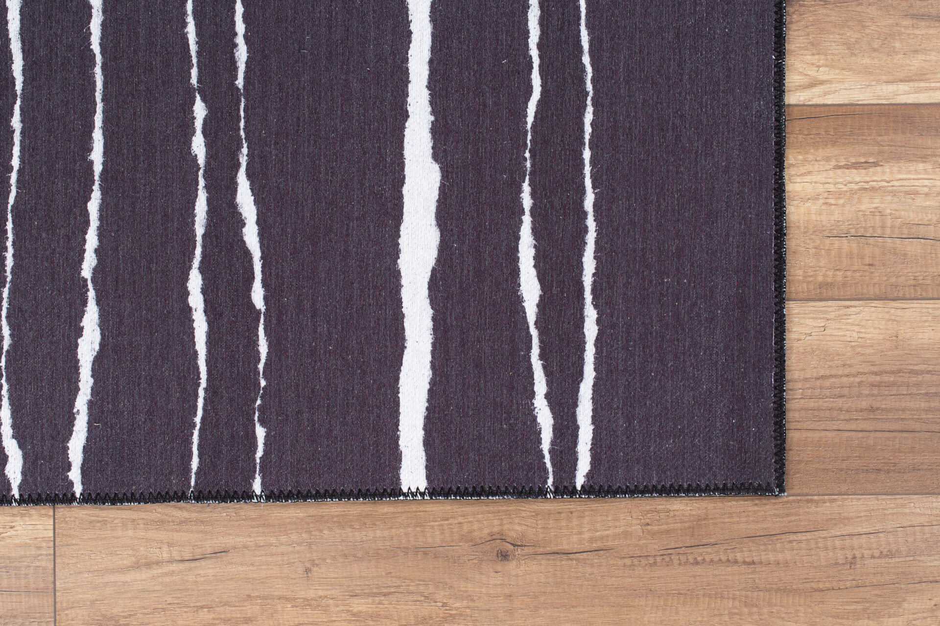 Purple Striped Area Rug - Washable Non Slip Cotton Microfiber Carpet for Living Room