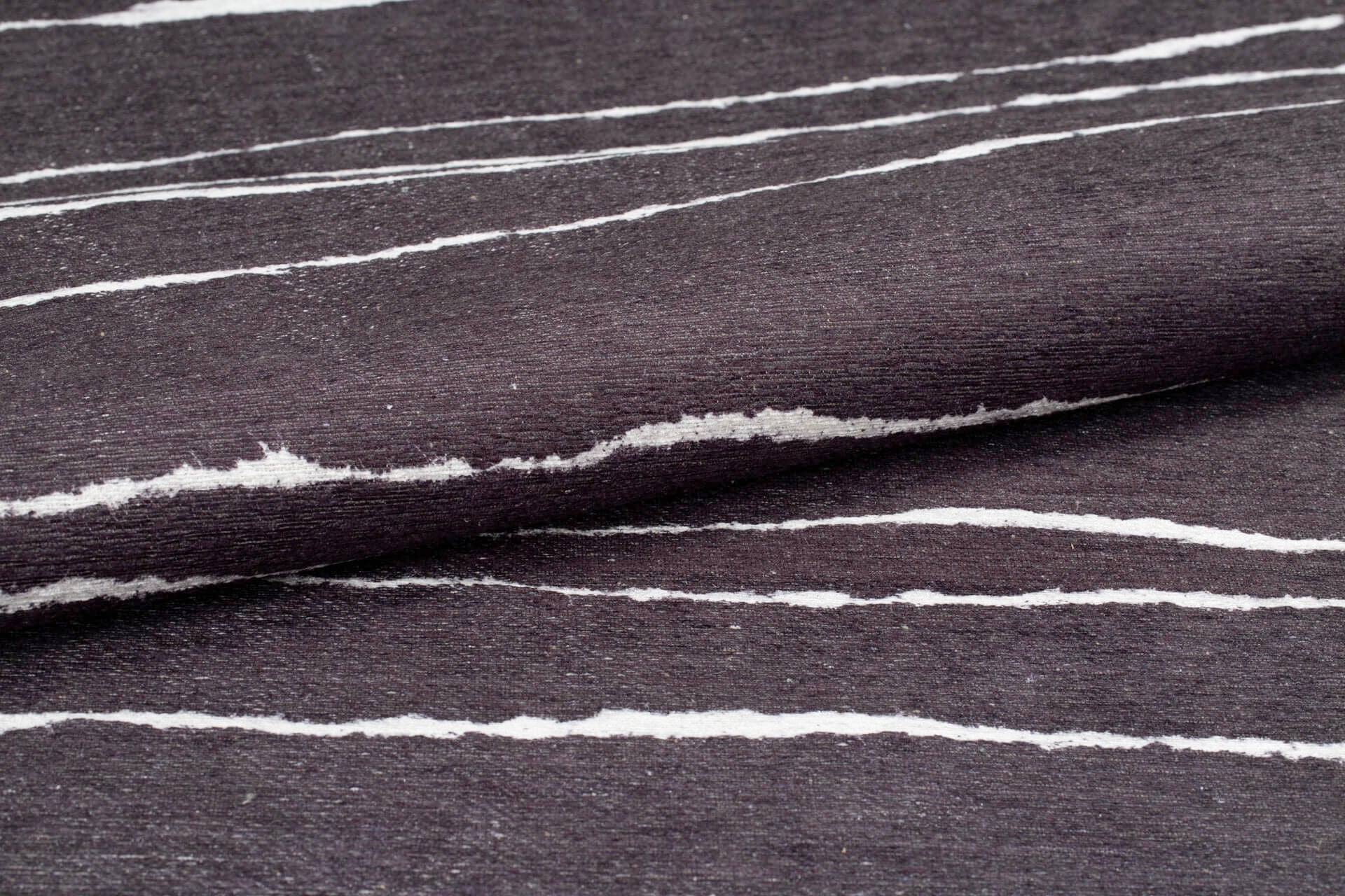 Purple Striped Area Rug - Washable Non Slip Cotton Microfiber Carpet for Living Room