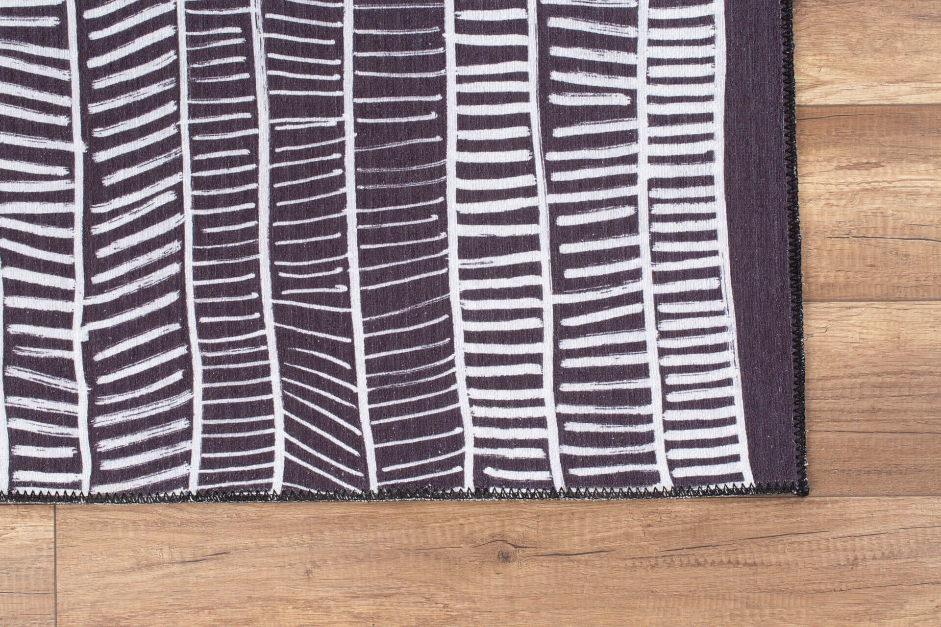 Purple Striped Area Rug - Washable Non Slip Cotton Area Rug for Living Room