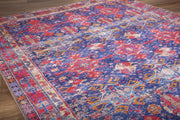 Troyes Red Ethnic Cotton Digital Print Area Rug