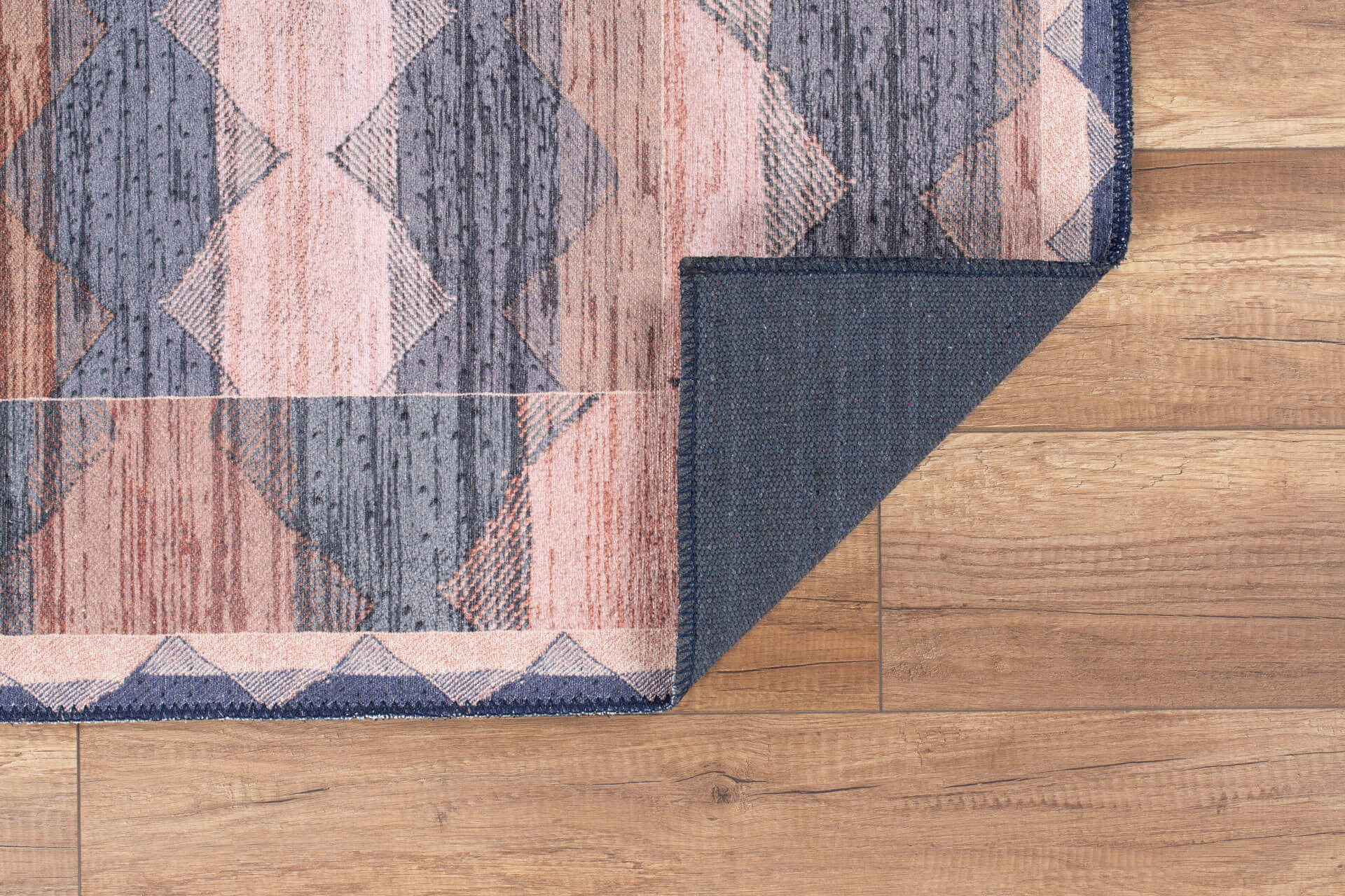 Geometric Cotton Rug – Washable Non Slip Area Carpet | Soft Microfiber, Thick Plush