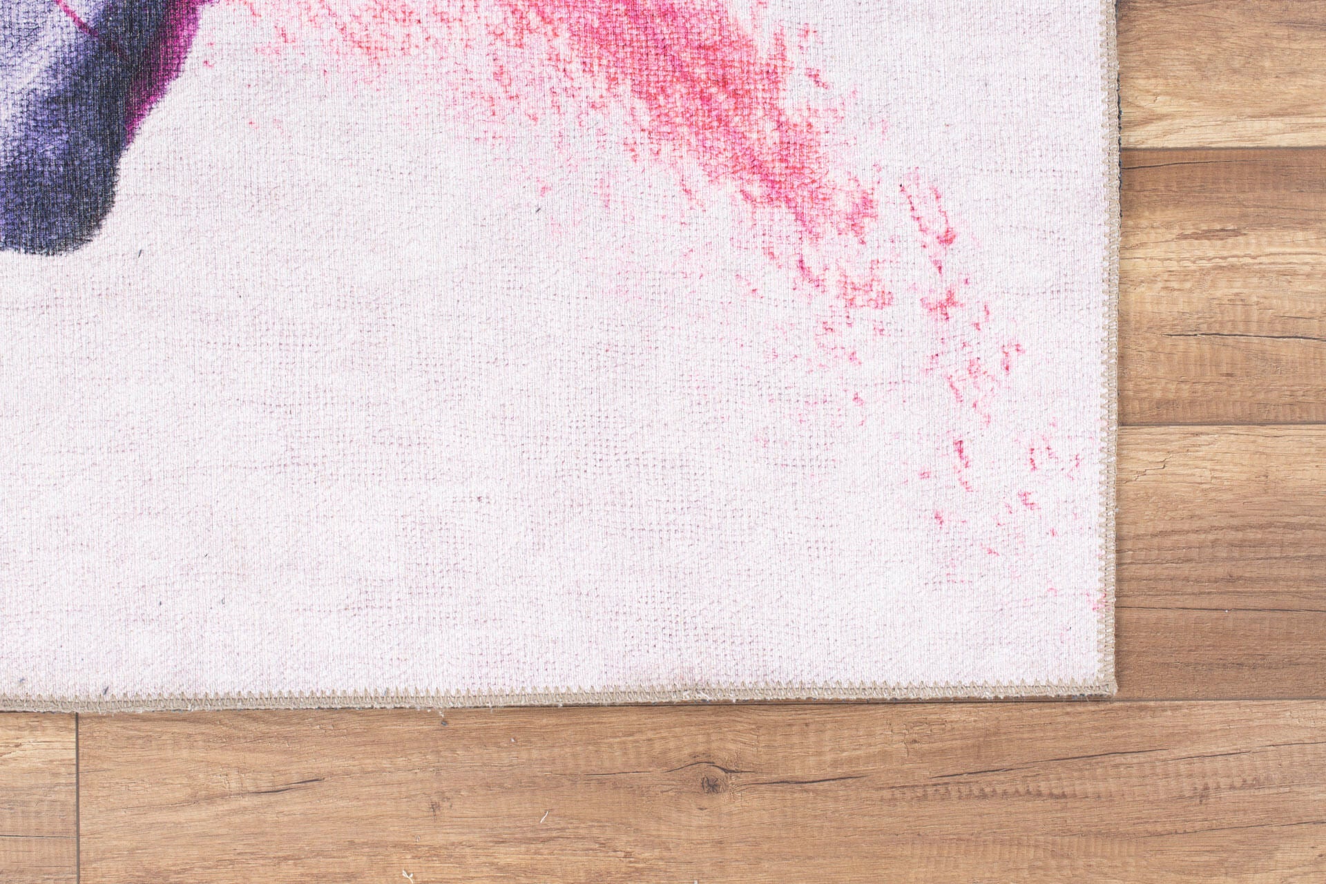 Modern Cotton Area Rug – Purple Washable Non Slip Soft Microfiber Carpet